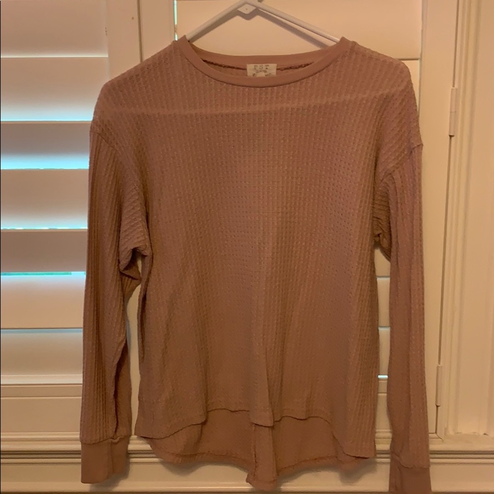 pink pst sweater
